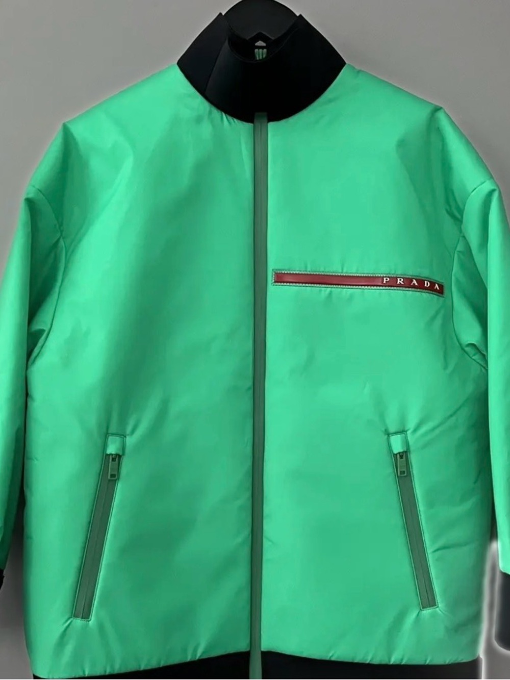 PRADA Green & Black Gabardine Jacket Men’s M